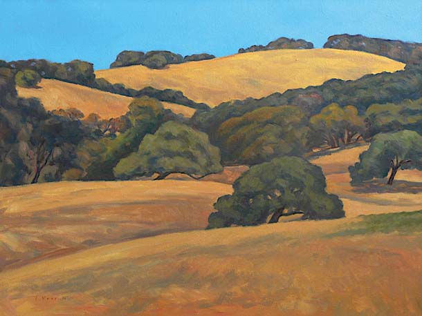 Mount Burdell with bright blue sky